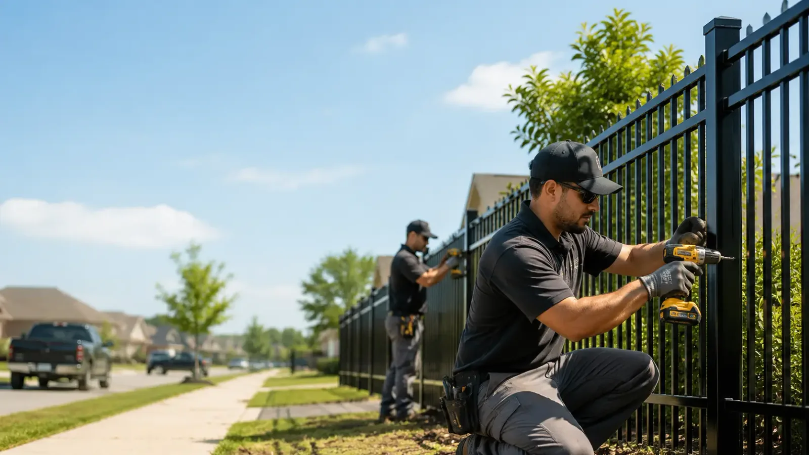 Metal Fence Installation in Hull, TX